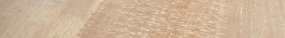 Materiali prima di tutto Piano del tavolo 180 x 90 in legno di mango bianco Tablo