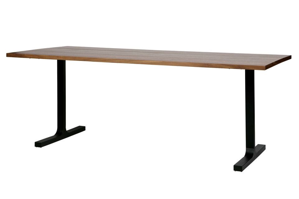 Piano del tavolo Tablo, impiallacciato in noce, robusto e di facile manutenzione