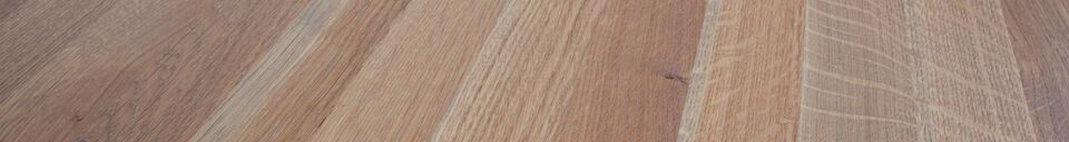 Materiali prima di tutto Piano del tavolo ovale 220 x 90 in legno beige Tablo