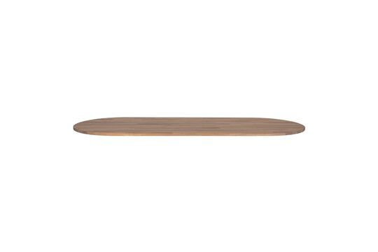 Piano del tavolo ovale 220 x 90 in legno beige Tablo Foto ritagliata