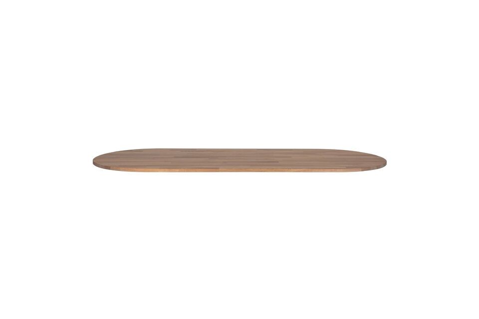 Piano del tavolo ovale 220 x 90 in legno beige Tablo Woood