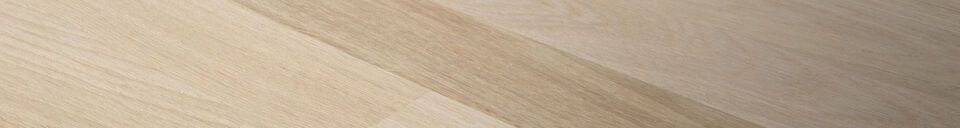 Materiali prima di tutto Piano del tavolo ovale 220x90 in legno beige chiaro Tablo