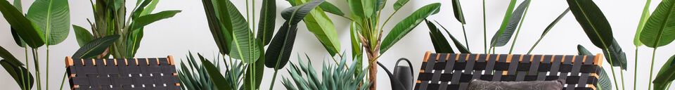 Materiali prima di tutto Pianta verde artificiale Strelitzia