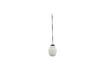 Miniatura Piccola ghianda di sospensione in vetro bianco 1
