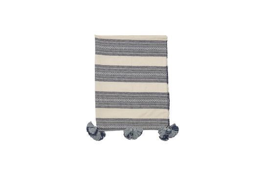 Plaid di cotone grigio