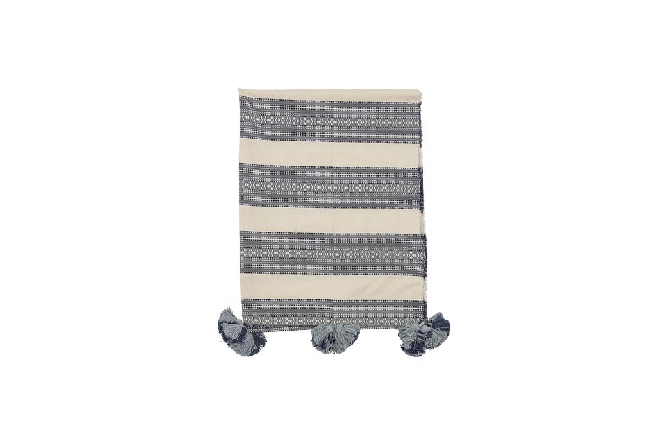 Plaid di cotone grigio Bloomingville