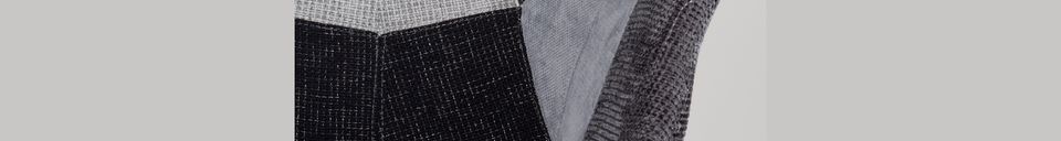 Materiali prima di tutto Poltrona 12 patchwork grigia