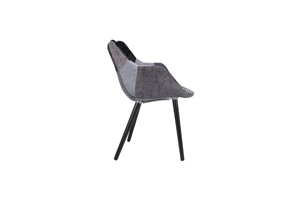 Poltrona 12 patchwork grigia - 6