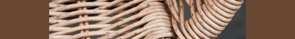 Materiali prima di tutto Poltrona Hapur in vimini beige