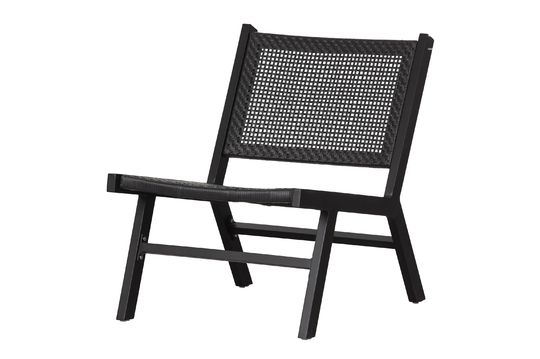 Poltrona in alluminio nero Puk