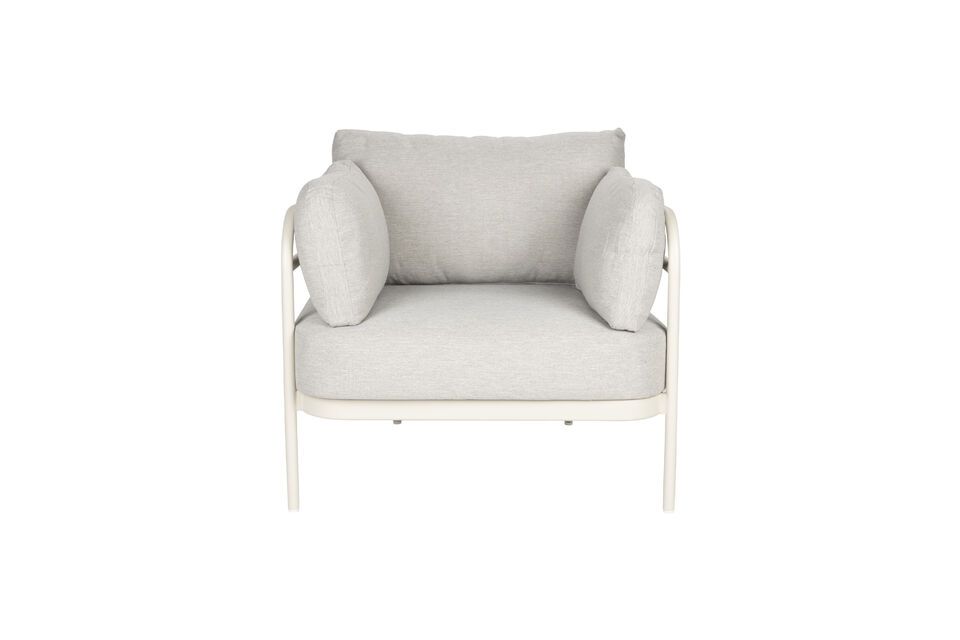 Poltrona in fibra olefinica beige Vista Zuiver