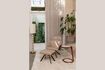 Miniatura Poltrona in pelle PU beige Frie 2