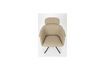 Miniatura Poltrona in pelle PU beige Frie 1
