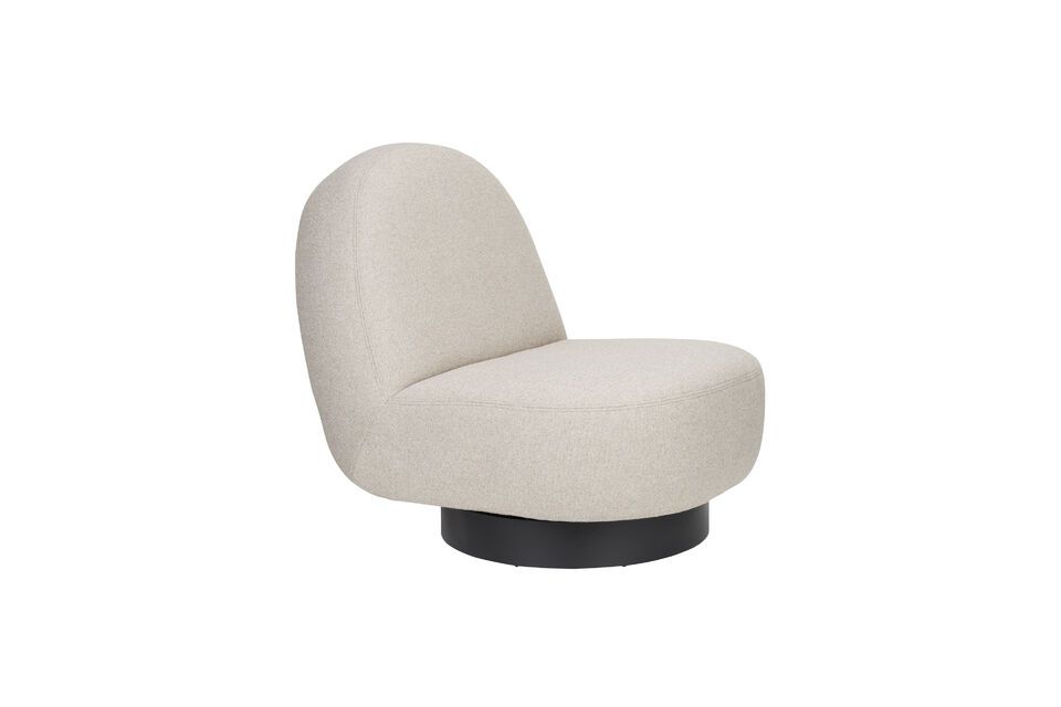 Poltrona in tessuto bianco sporco Eden Zuiver