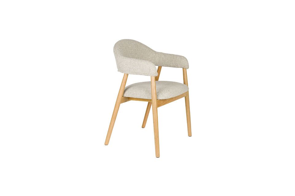 Poltrona in tessuto marrone chiaro Indy White Label