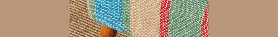 Materiali prima di tutto Poltrona in tessuto multicolore Indiana
