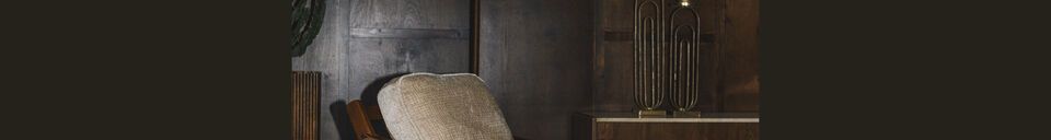 Materiali prima di tutto Poltrona in velluto beige Washington