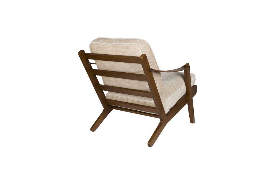 Poltrona in velluto beige Washington - 10