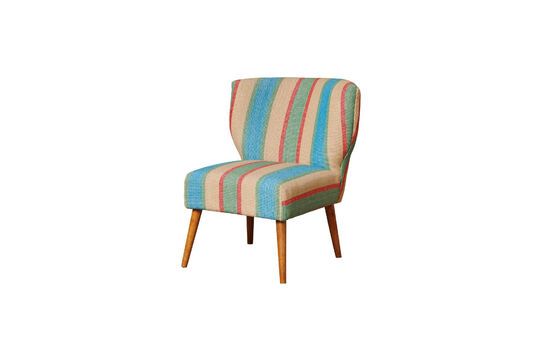 Poltrona Indiana in legno multicolore