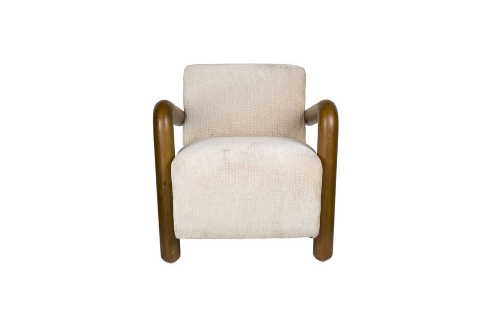 Con le sue gambe cilindriche e il design vintage sofisticato