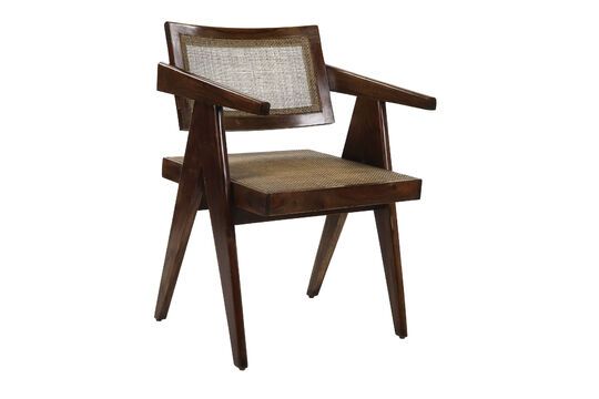 Poltrona Rosalia in legno scuro