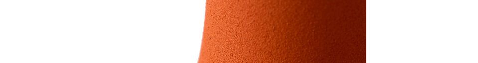 Materiali prima di tutto Portacandele spartan in alluminio arancione