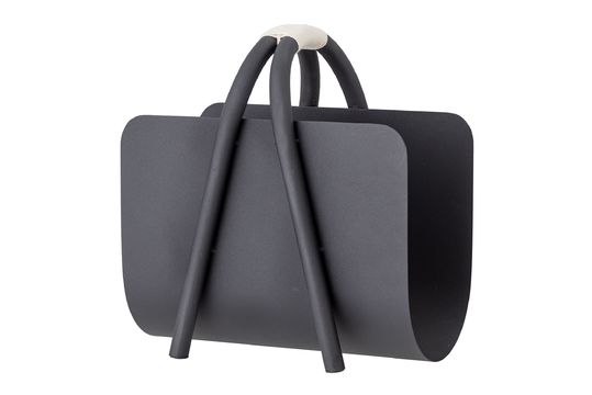 Portariviste in metallo nero Eton