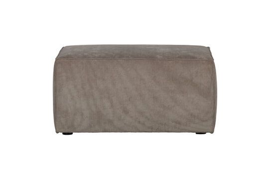 Pouf angolare per divano in tessuto marrone