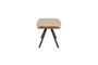 Miniatura Pouf in pelle PU beige Frie Foto ritagliata