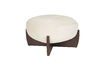 Miniatura Pouf in tessuto beige Emilius 6