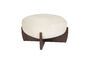 Miniatura Pouf in tessuto beige Emilius Foto ritagliata