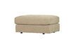 Miniatura Pouf in tessuto beige Famiglia 4