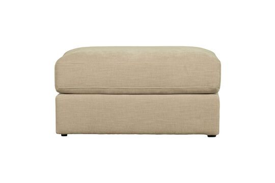 Pouf in tessuto beige Famiglia