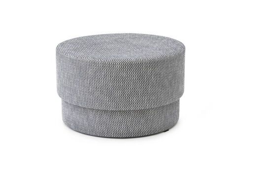 Pouf in tessuto grigio Silo