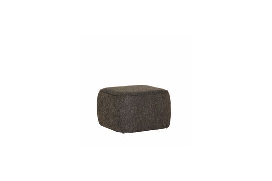 Pouf in tessuto marrone Cube