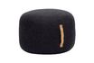 Miniatura Pouf in tessuto nero Kubu 1