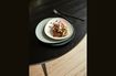 Miniatura Pulligny Tavolo da pranzo in legno rotondo nero e oro 1