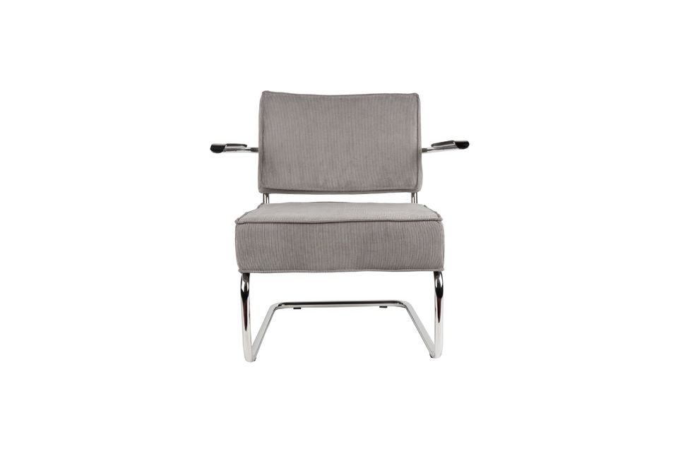 Ridge Rib sedia a sdraio con braccioli di colore grigio freddo - 9