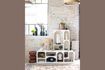 Miniatura Scaffale basso con 7 nicchie in legno truciolato bianco Alcove 2
