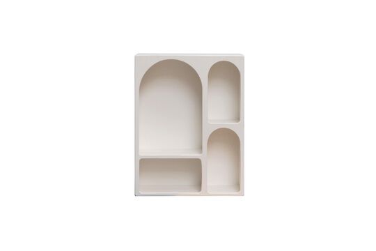 Scaffale in legno truciolato bianco Alcova