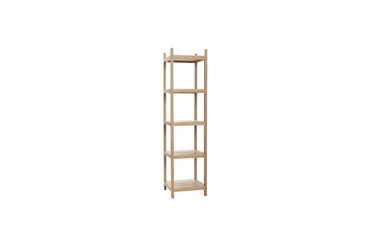 Scaffale singolo impiallacciato rovere chiaro Mason