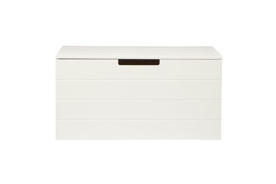 Scatola per giocattoli in legno bianco Keet