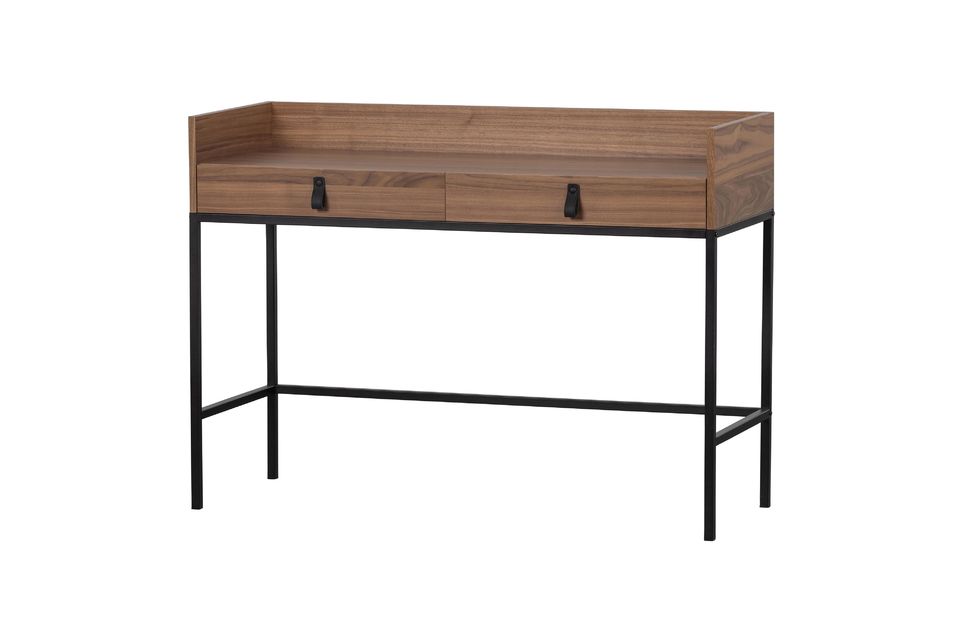 La scrivania in legno marrone Bookazine è moderna e attraente