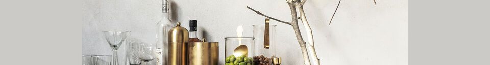Materiali prima di tutto Secchiello per ghiaccio in acciaio inox oro Alir