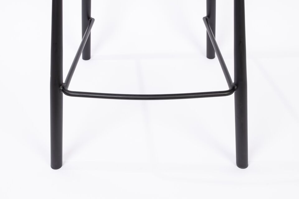 Sedia da banco Brit Ll in pelle PU marrone - 11