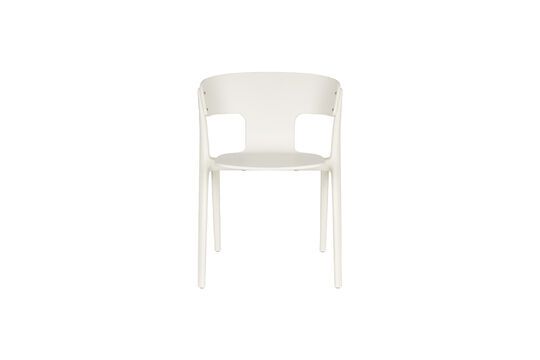 Sedia da giardino in plastica beige Horizon Foto ritagliata