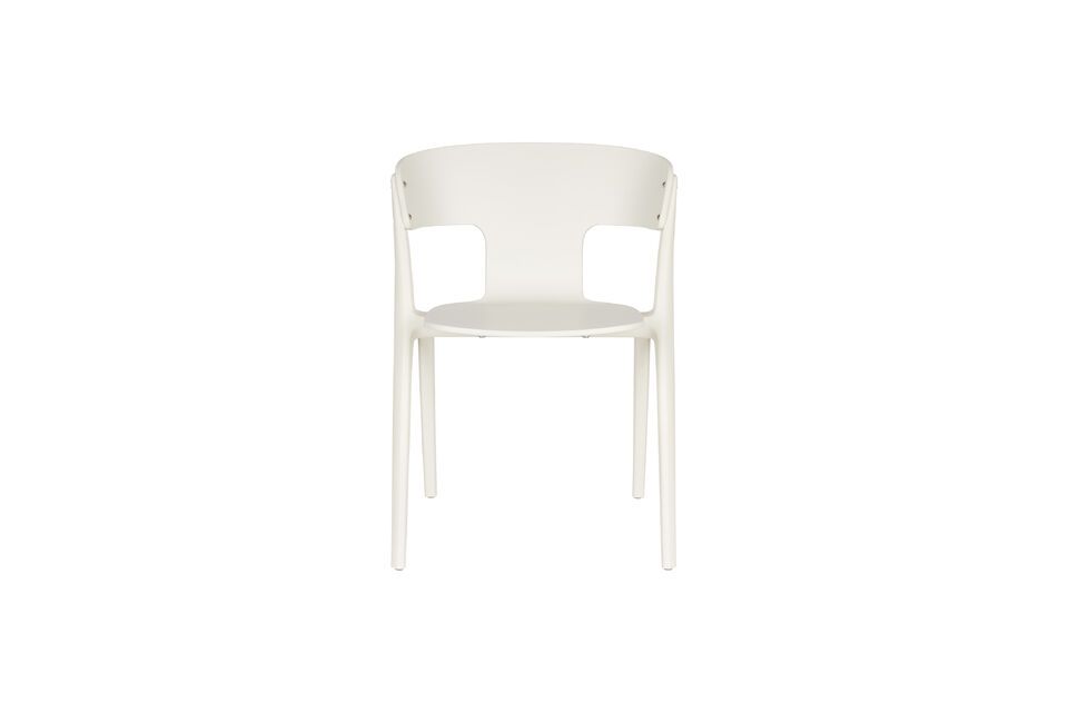 Scoprite la sedia da giardino in plastica beige Horizon