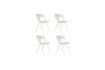 Miniatura Sedia da giardino in plastica beige Horizon 7