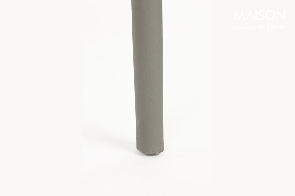 Sedia da giardino in plastica grigia Serra - 10