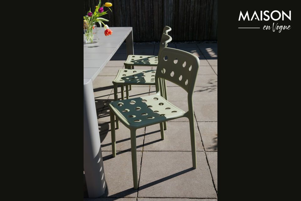 Sedia da giardino in plastica polipropilene verde Serra White Label